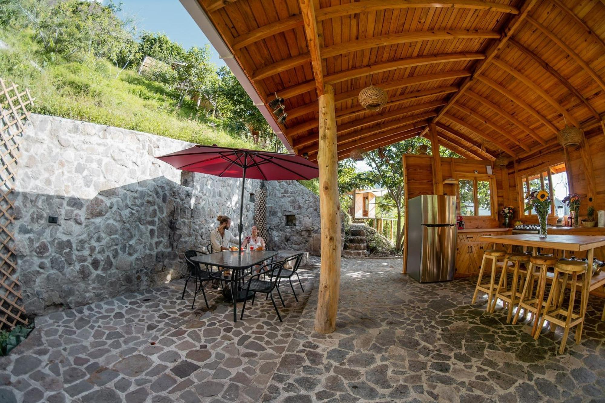 Fuego Atitlan Eco-Hotel San Marcos La Laguna Bagian luar foto